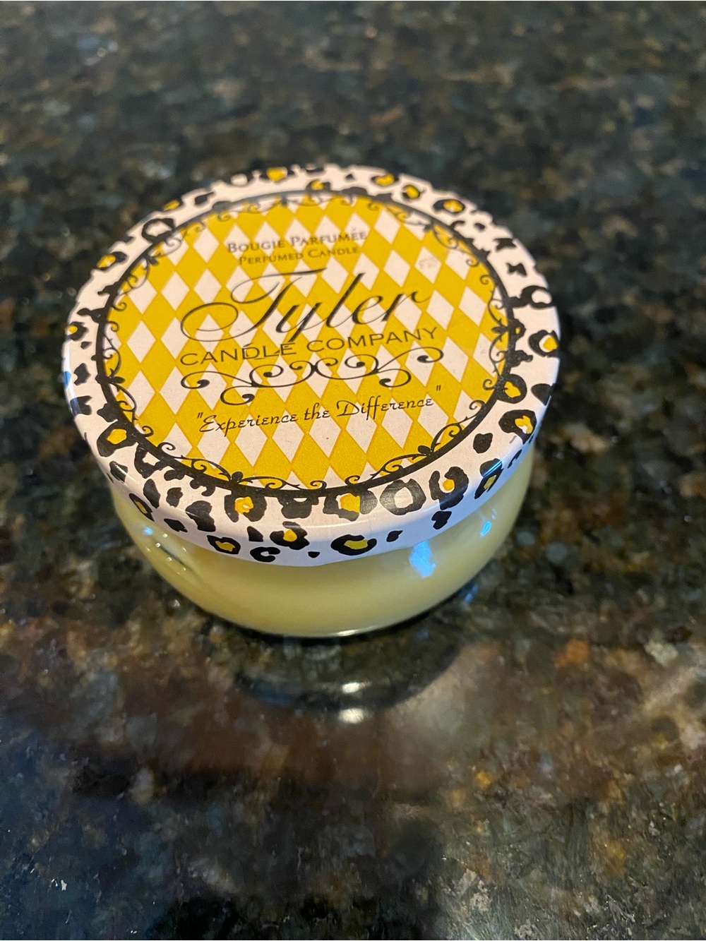 Yellow Scented Jar Candle